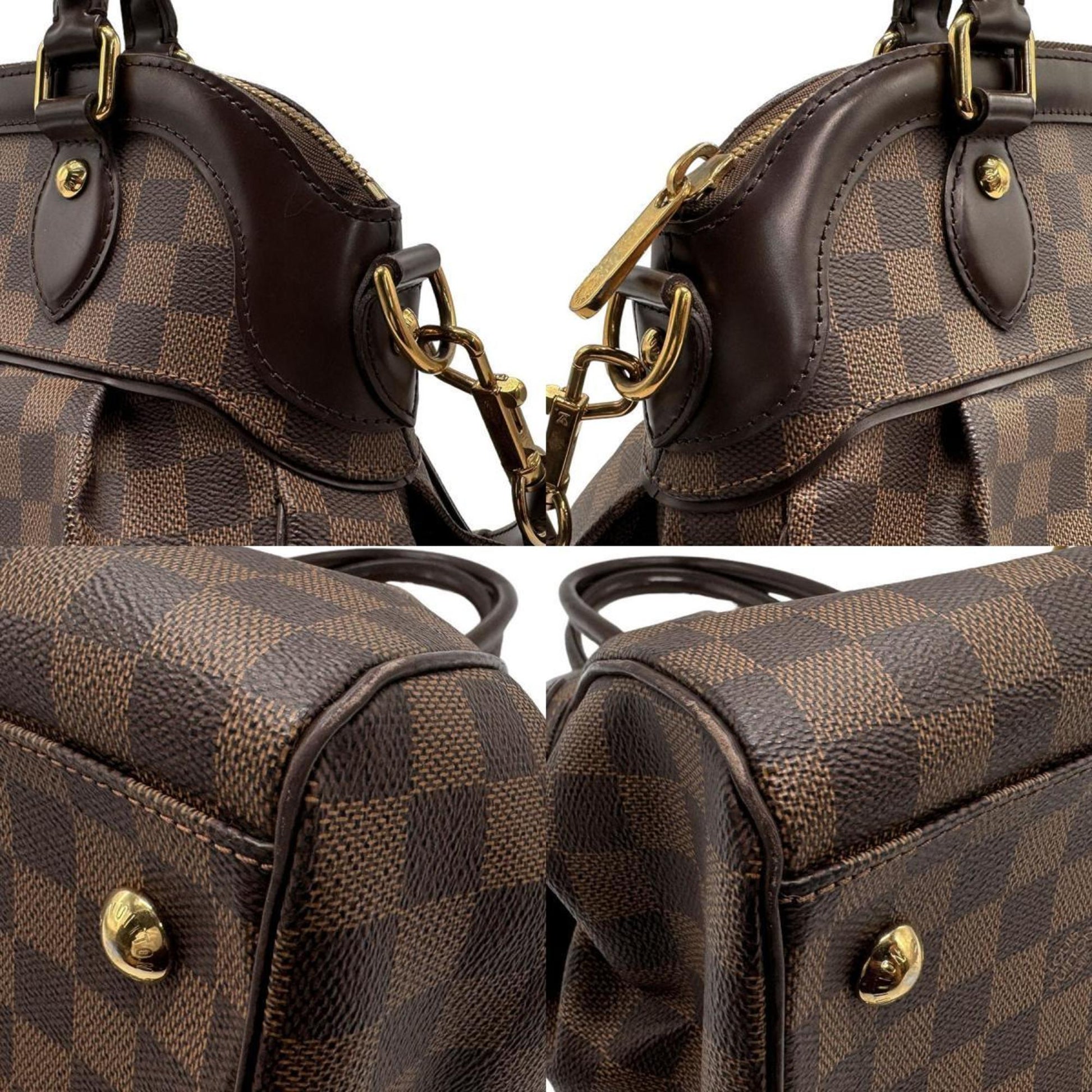 Louis Vuitton Trevi, Brown, Canvas, handbag