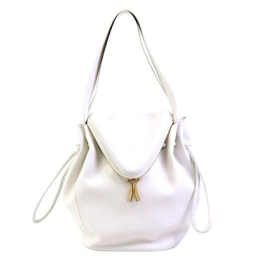 Bottega Veneta, White, Leather, shoulder