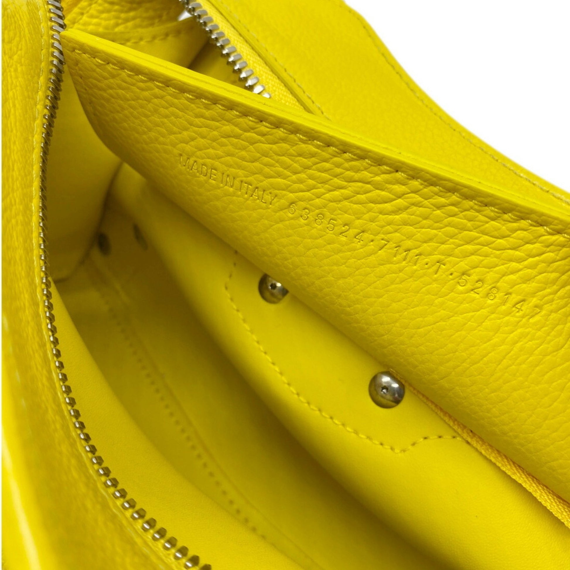 Balenciaga City, Yellow, Leather, handbag