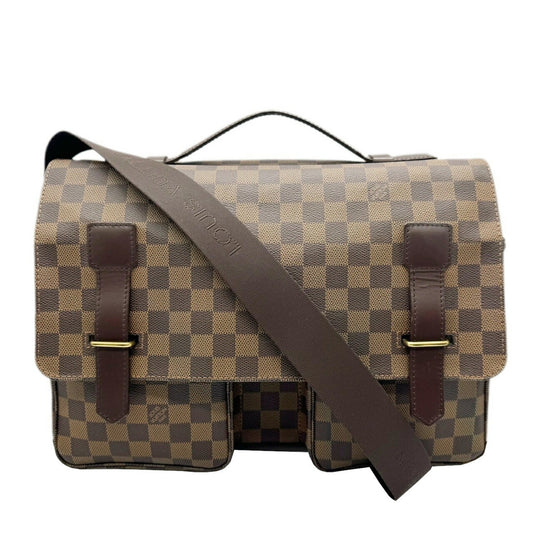 Louis Vuitton Broadway, Brown, Canvas, shoulder