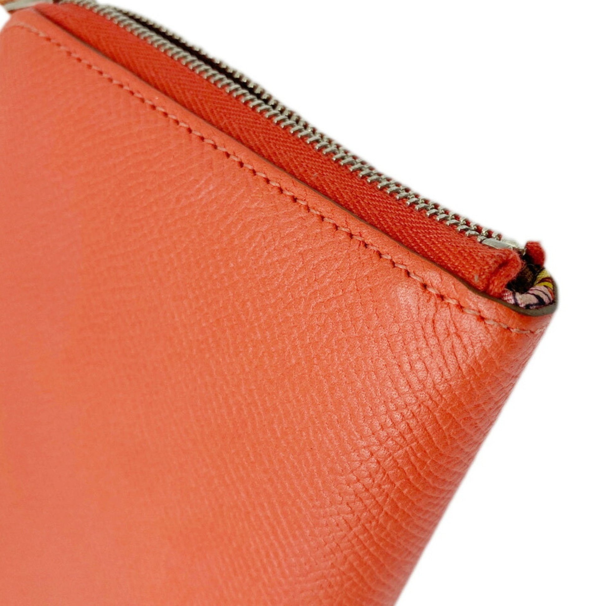 Hermès Silk'In, Orange, Leather, wallet