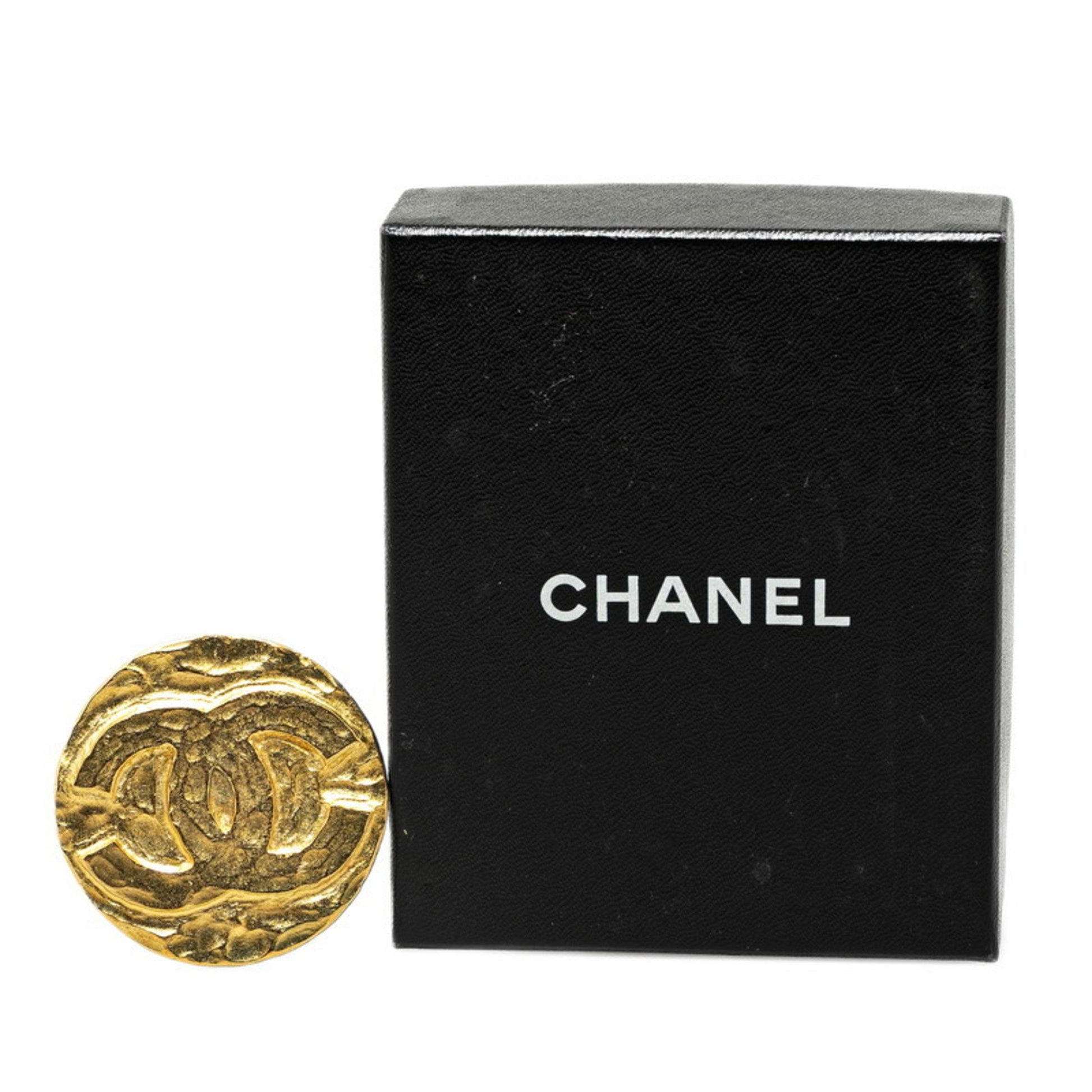 Chanel Coco Mark, Gold, Gold Plated, brooch