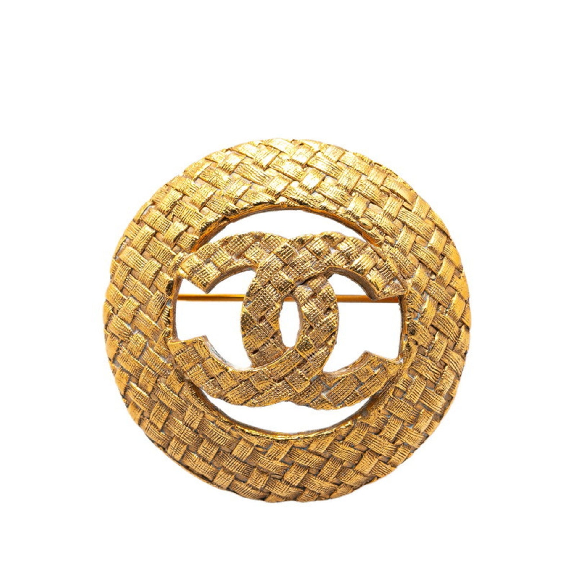 Chanel Coco Mark, Gold, Gold Plated, brooch