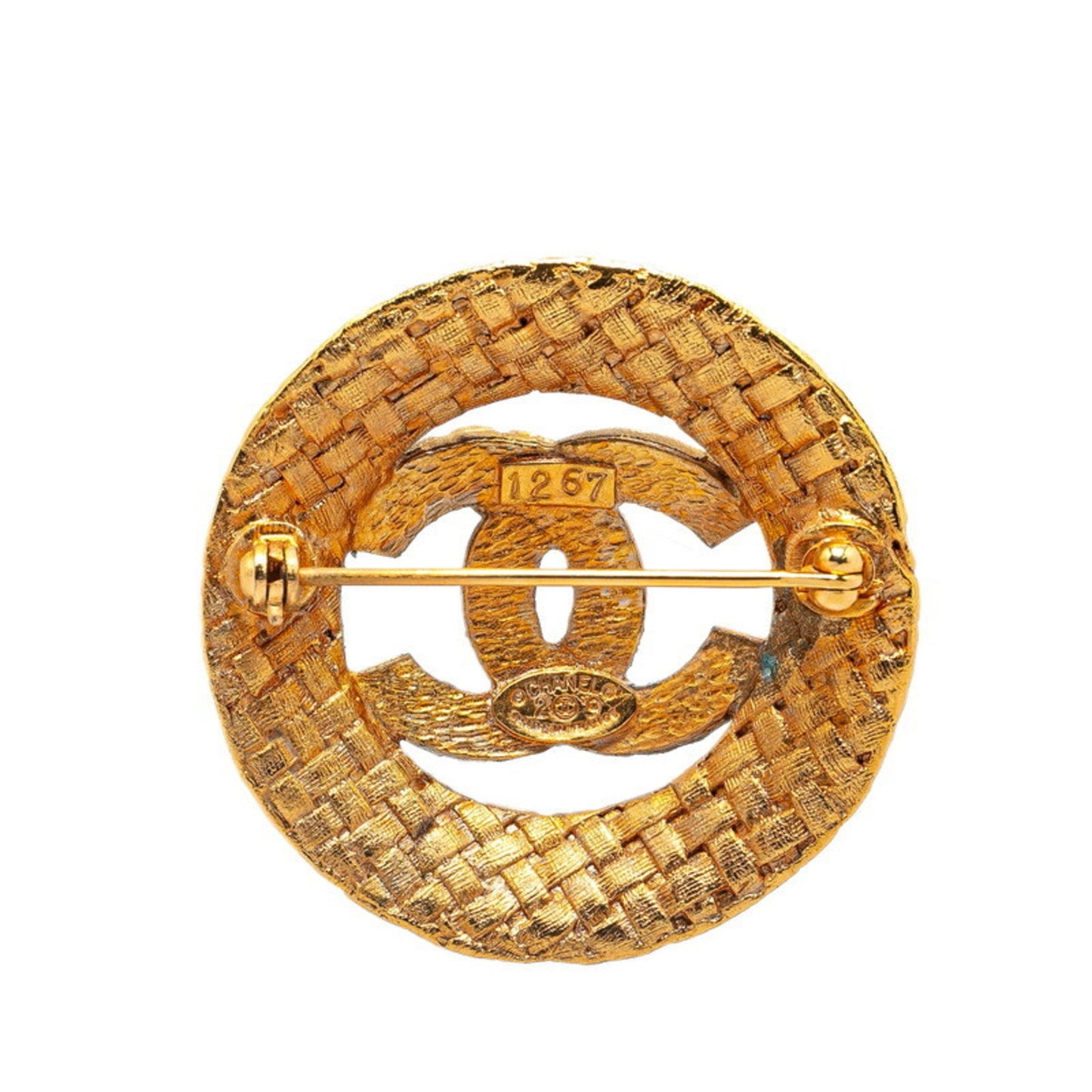 Chanel Coco Mark, Gold, Gold Plated, brooch