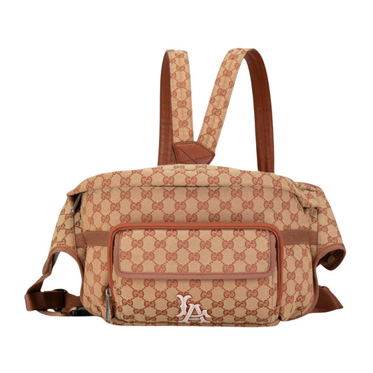 Gucci GG canvas, Beige, Canvas, backpack