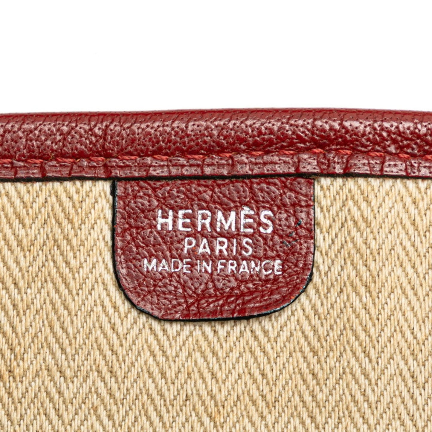 Hermès Evelyn, Burgundy, Canvas, shopper