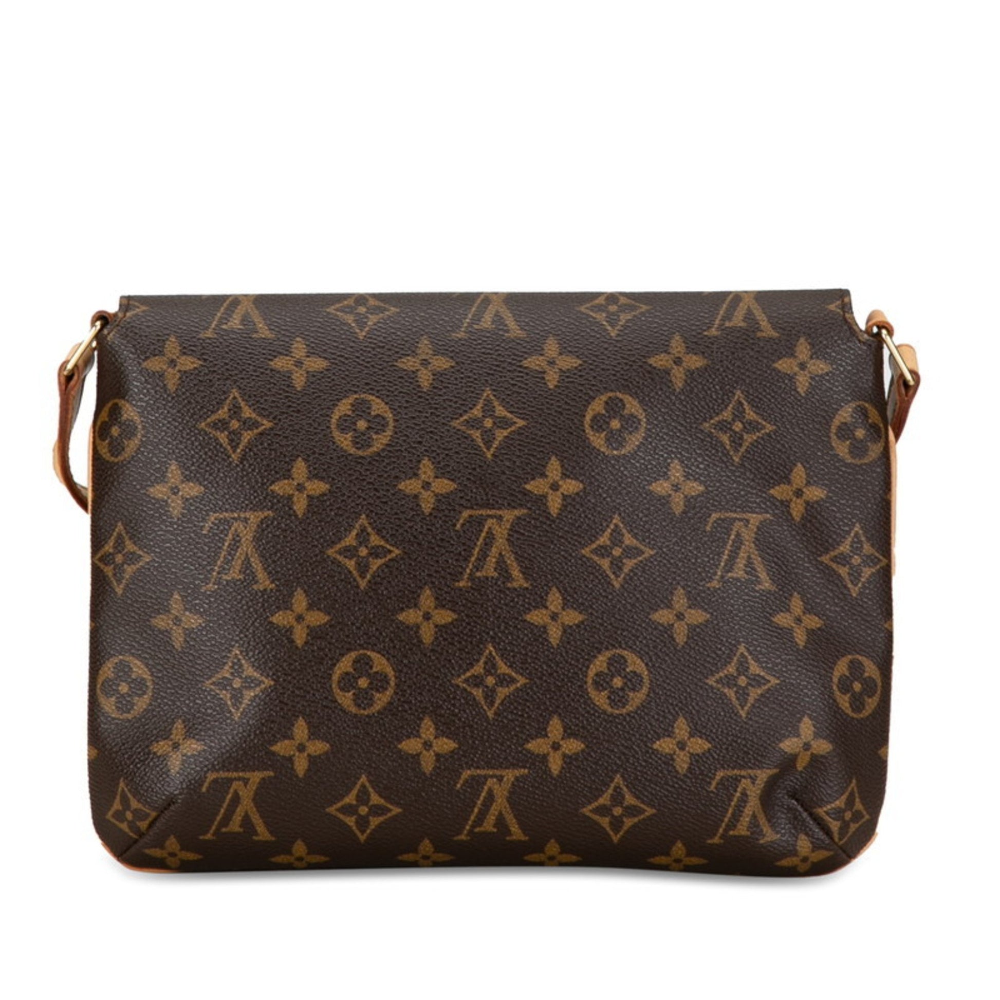 Louis Vuitton Musette Tango, Brown, Canvas, shoulder