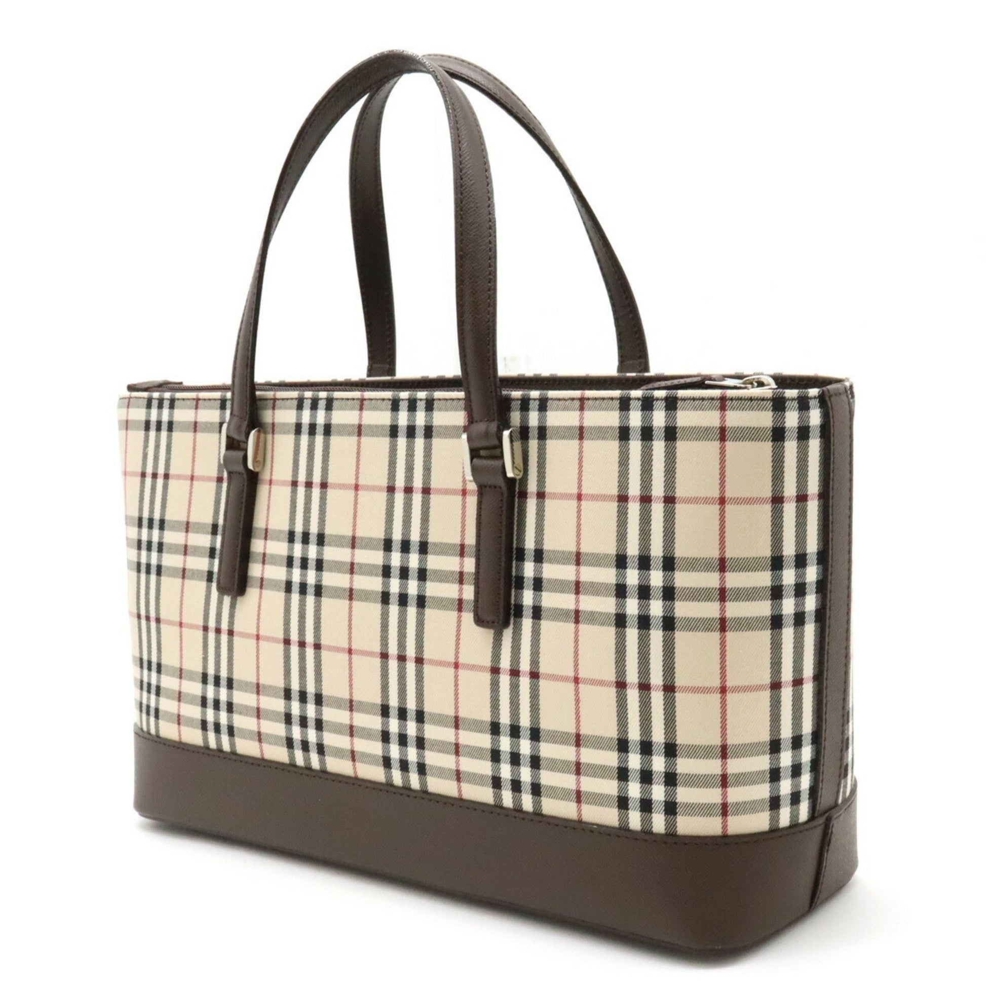 Burberry Nova Check, Beige, Canvas, handbag