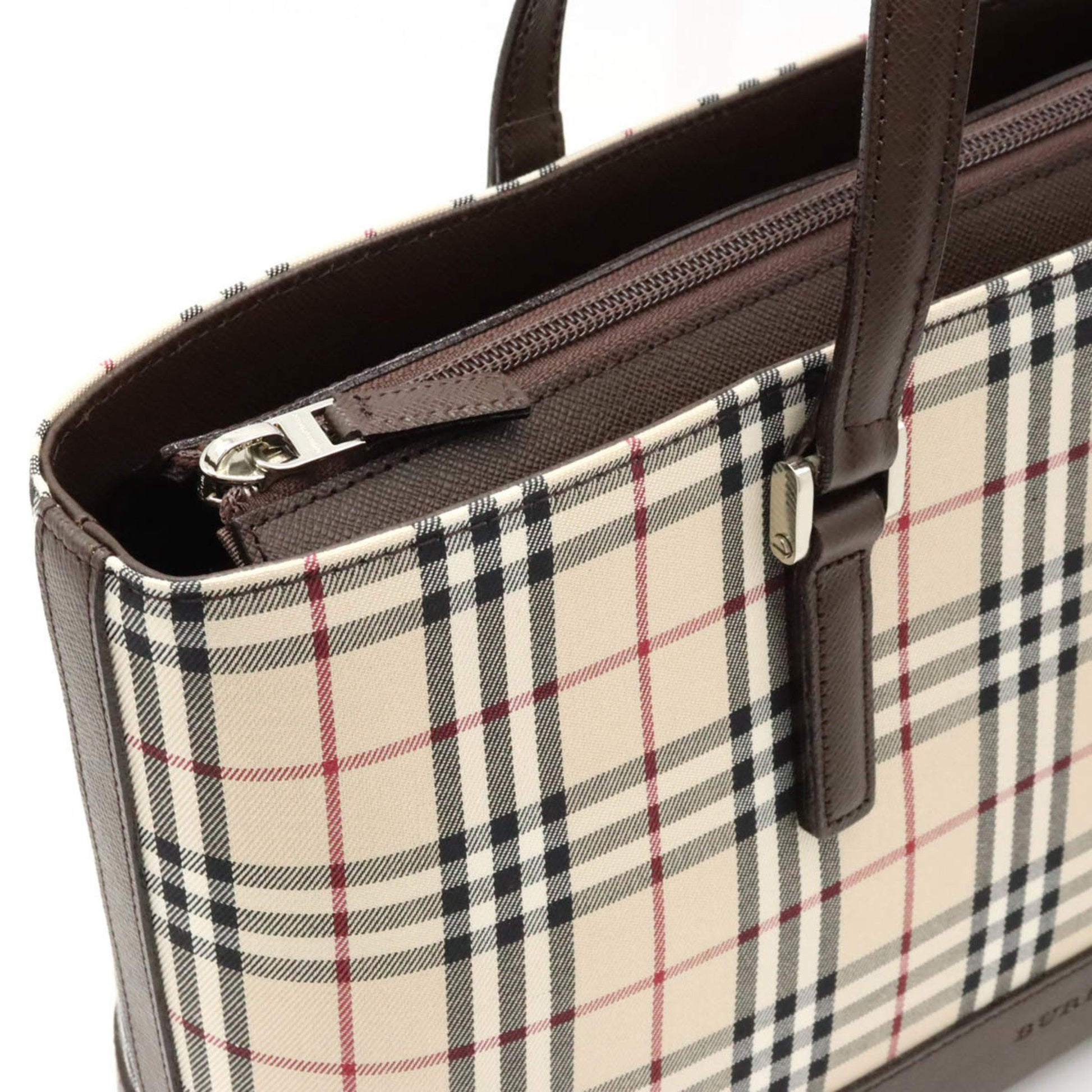 Burberry Nova Check, Beige, Canvas, handbag