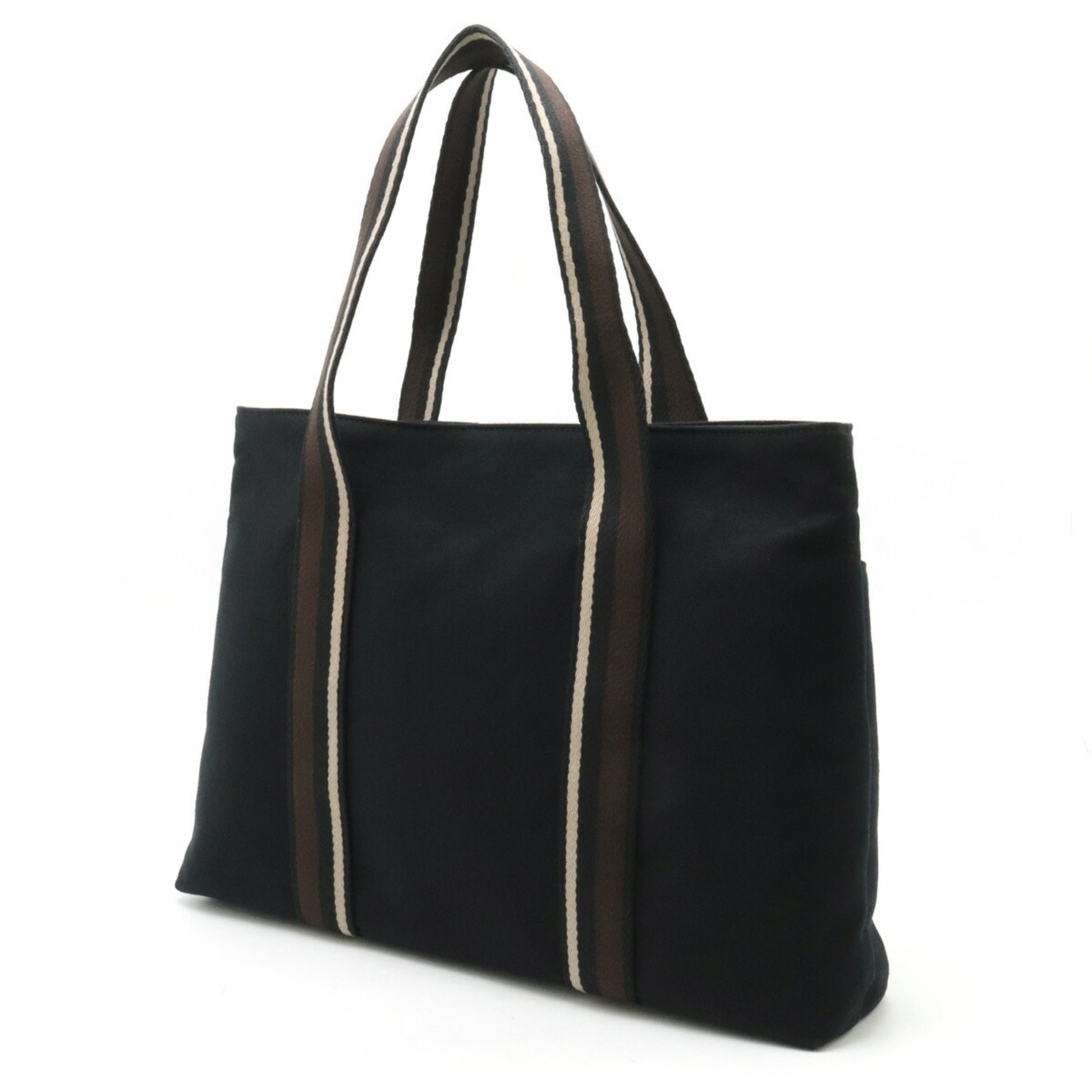 Hermès Troca, Black, Canvas, tote