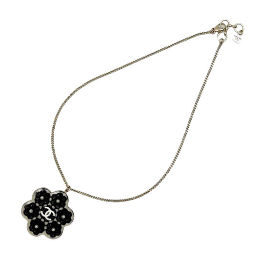 Chanel Camellia, Black, Metal, necklace