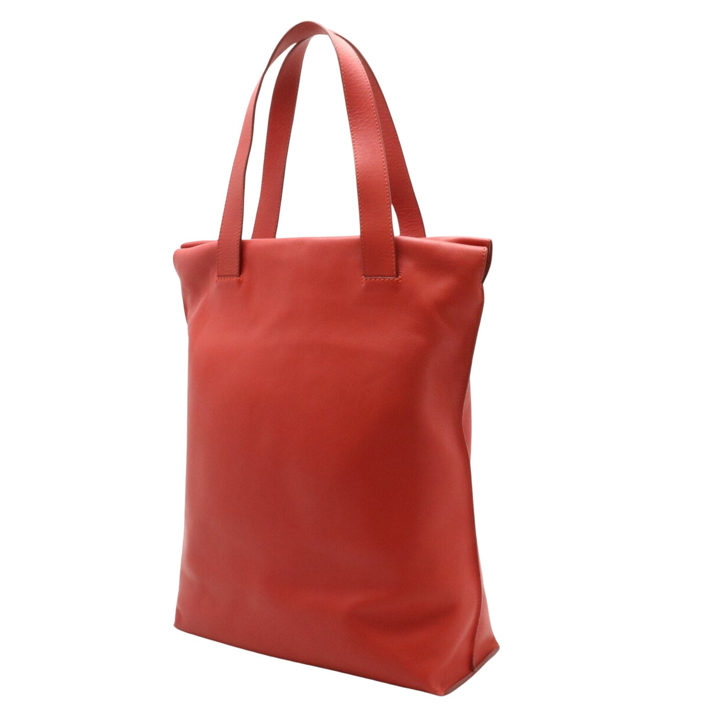 Loewe Anagram, Red, Leather, tote