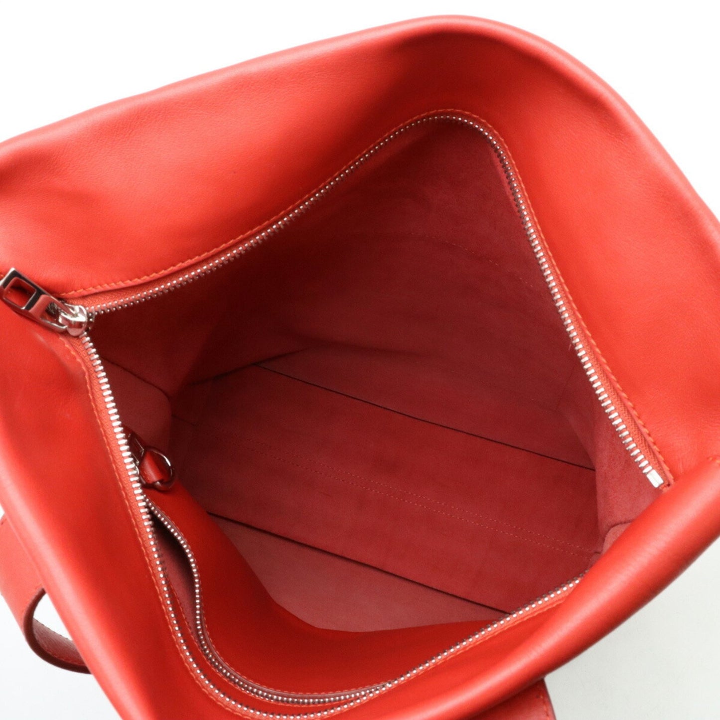 Loewe Anagram, Red, Leather, tote