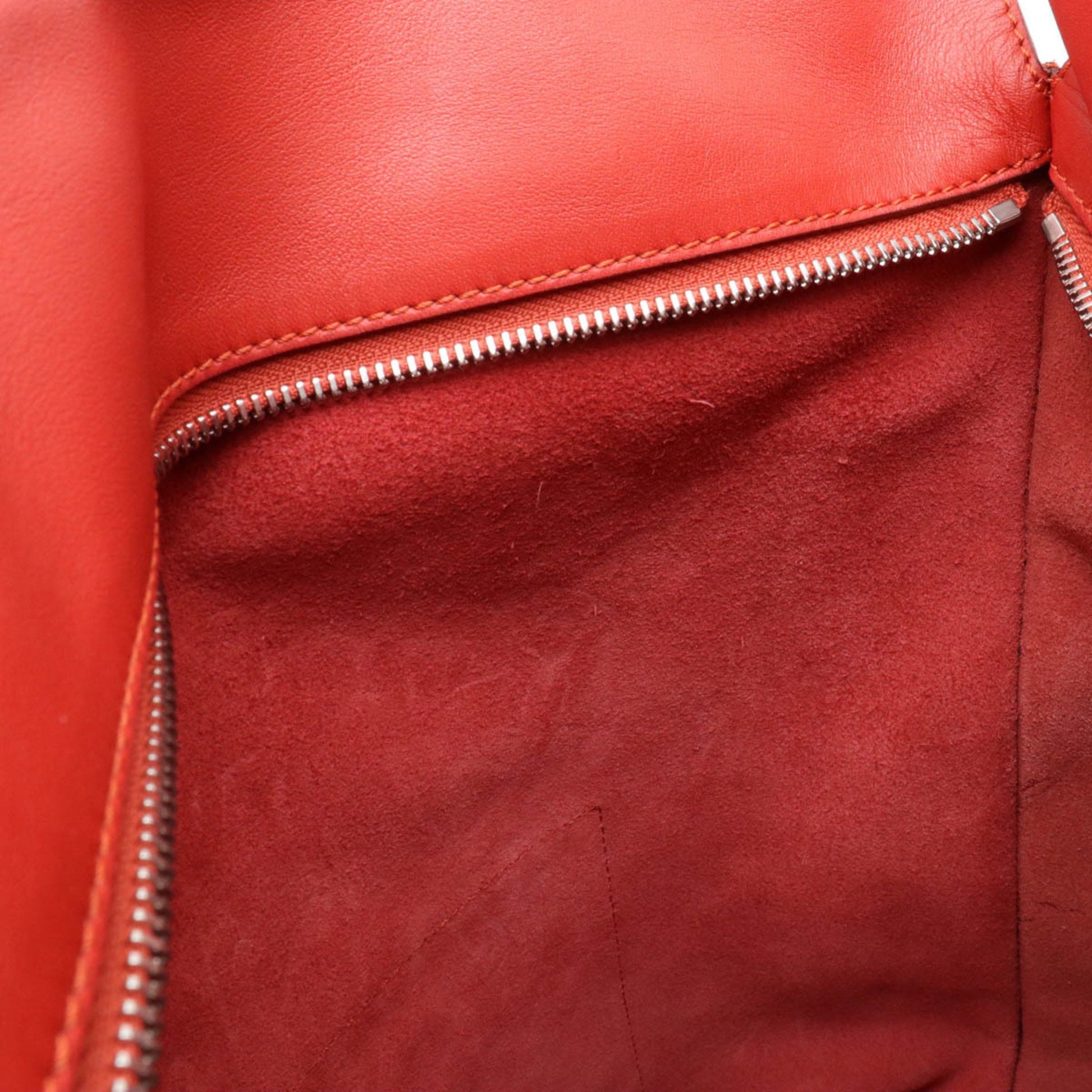 Loewe Anagram, Red, Leather, tote