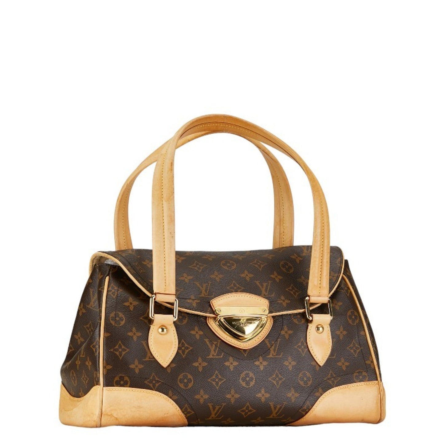 Louis Vuitton Beverly, Brown, Canvas, shoulder