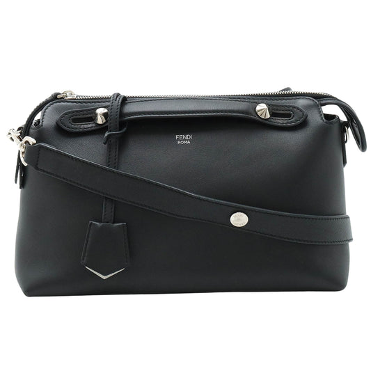 Fendi By the way Medium, Black, Leather, handbag