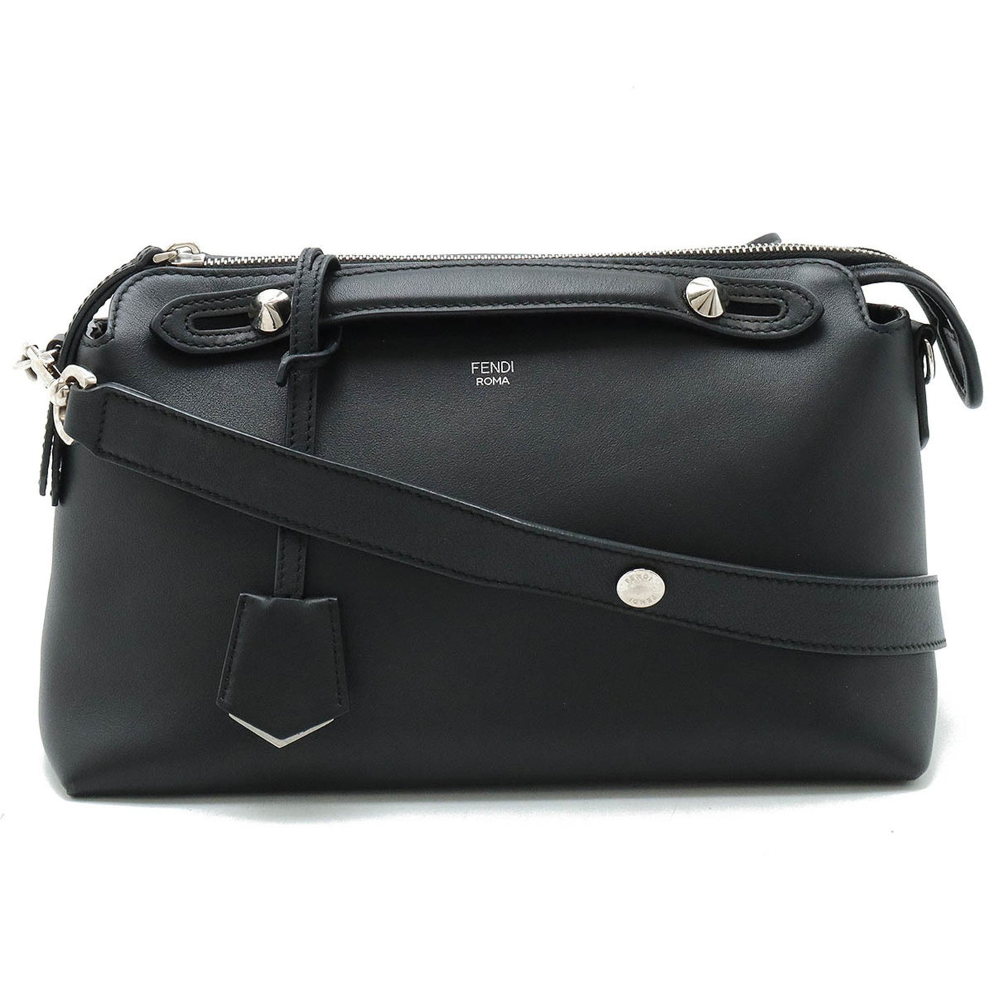 Fendi By the way Medium, Black, Leather, handbag