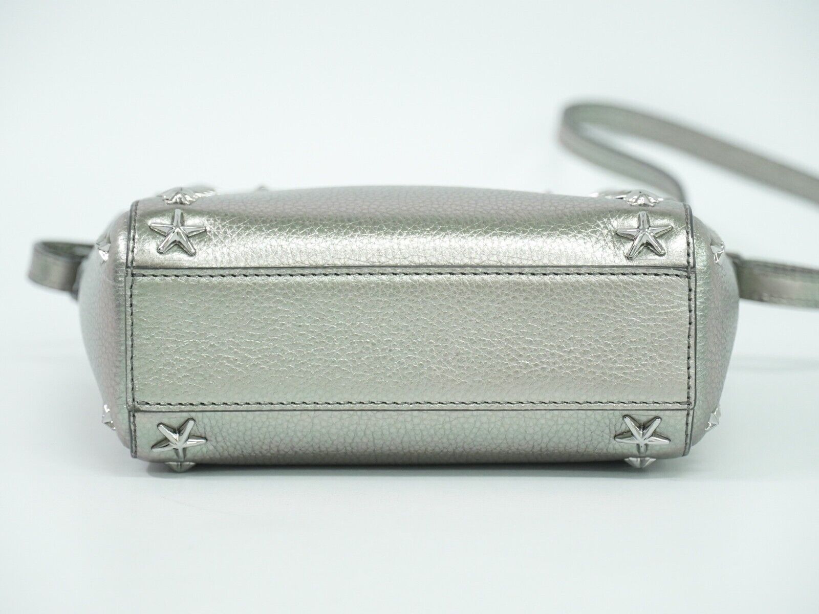 Jimmy Choo Star studs, Silver, Leather, handbag