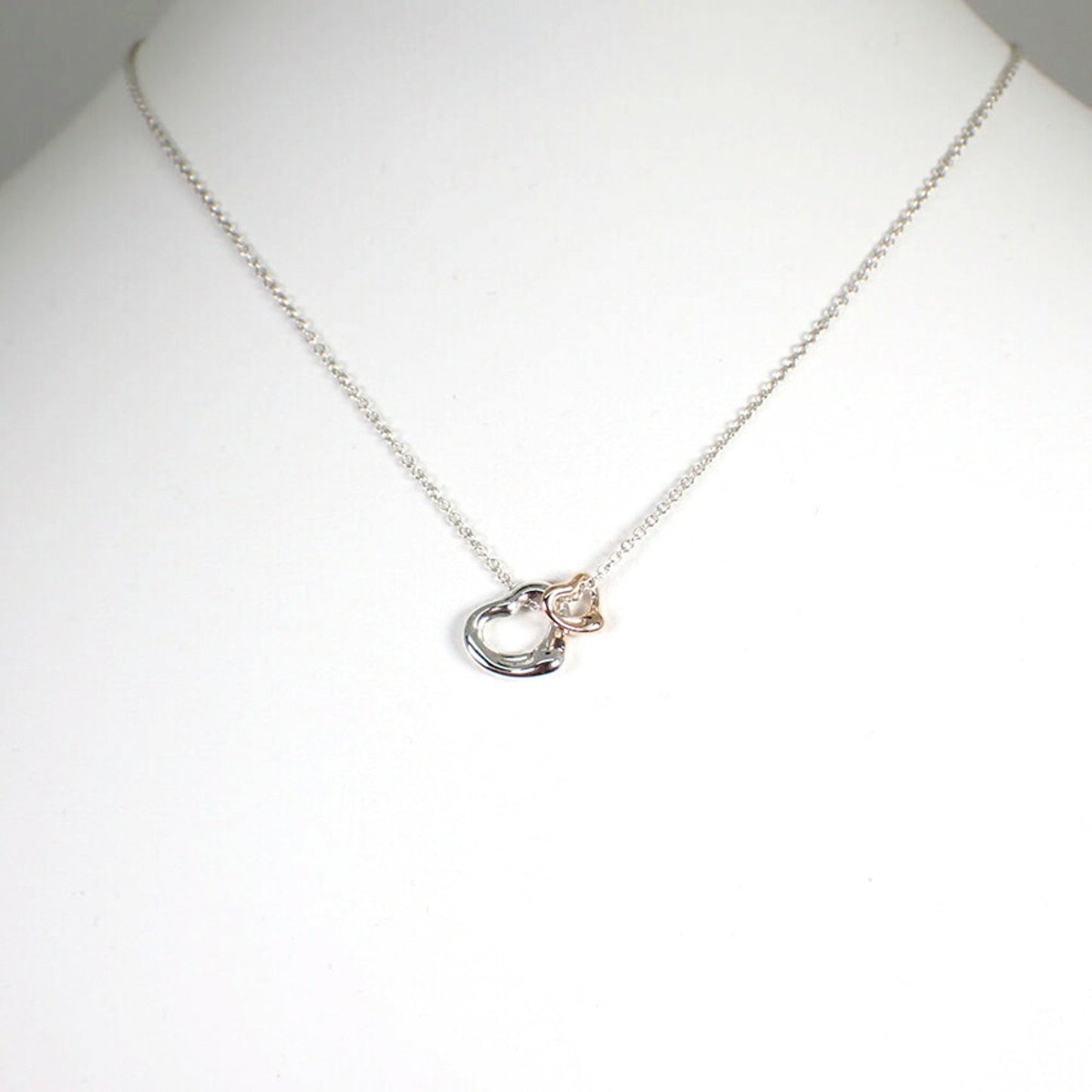 Tiffany & Co Open Heart, Silver, Silver, necklace