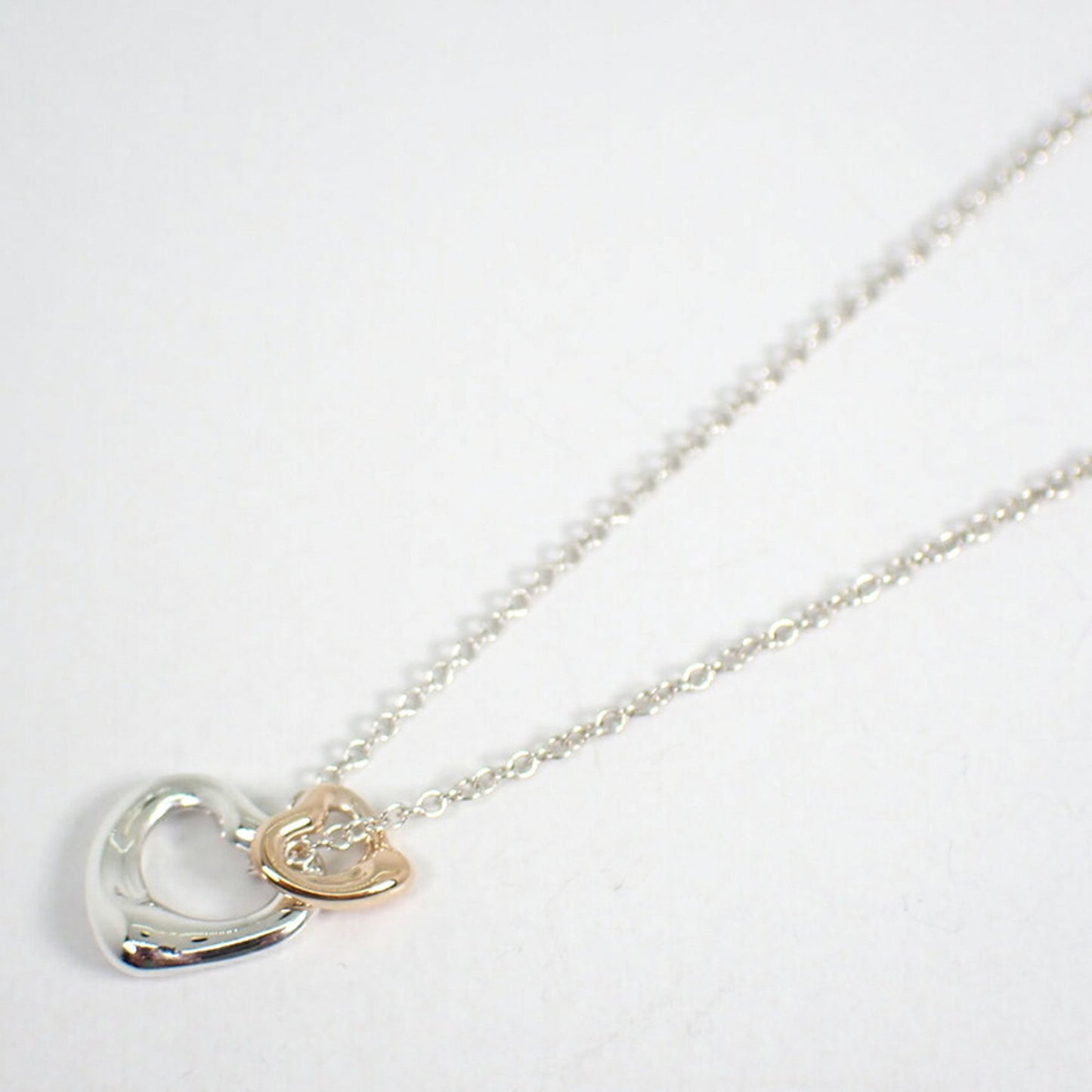 Tiffany & Co Open Heart, Silver, Silver, necklace