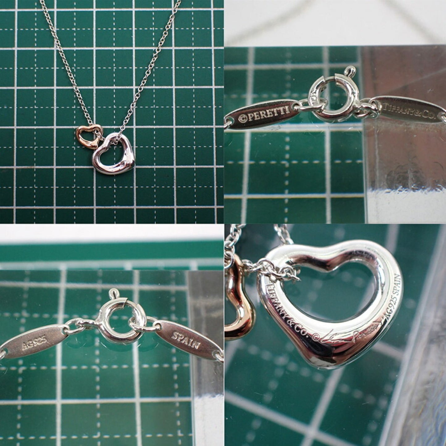 Tiffany & Co Open Heart, Silver, Silver, necklace