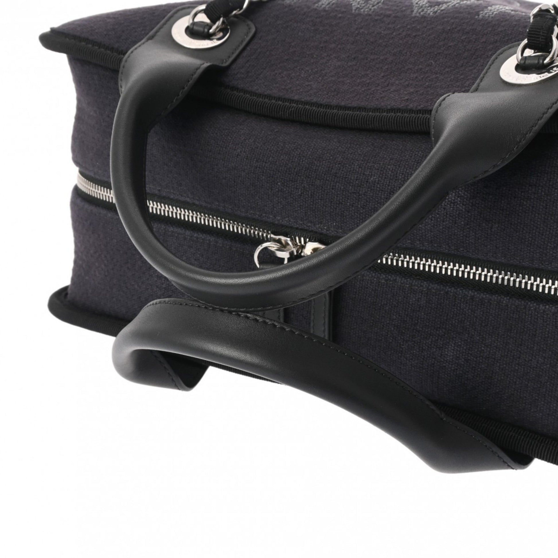 Chanel Deauville, Navy, Canvas, handbag