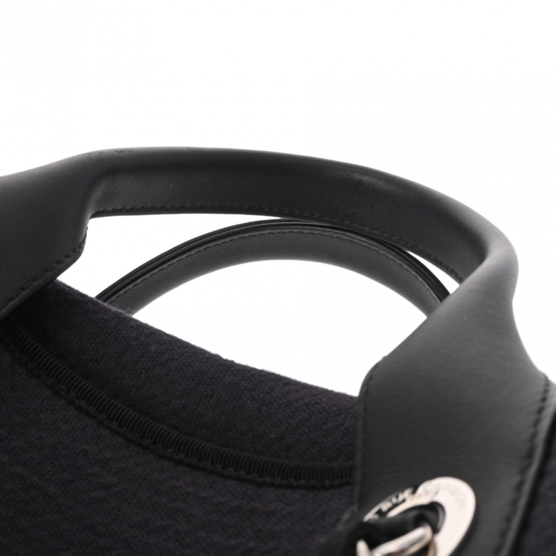 Chanel Deauville, Navy, Canvas, handbag