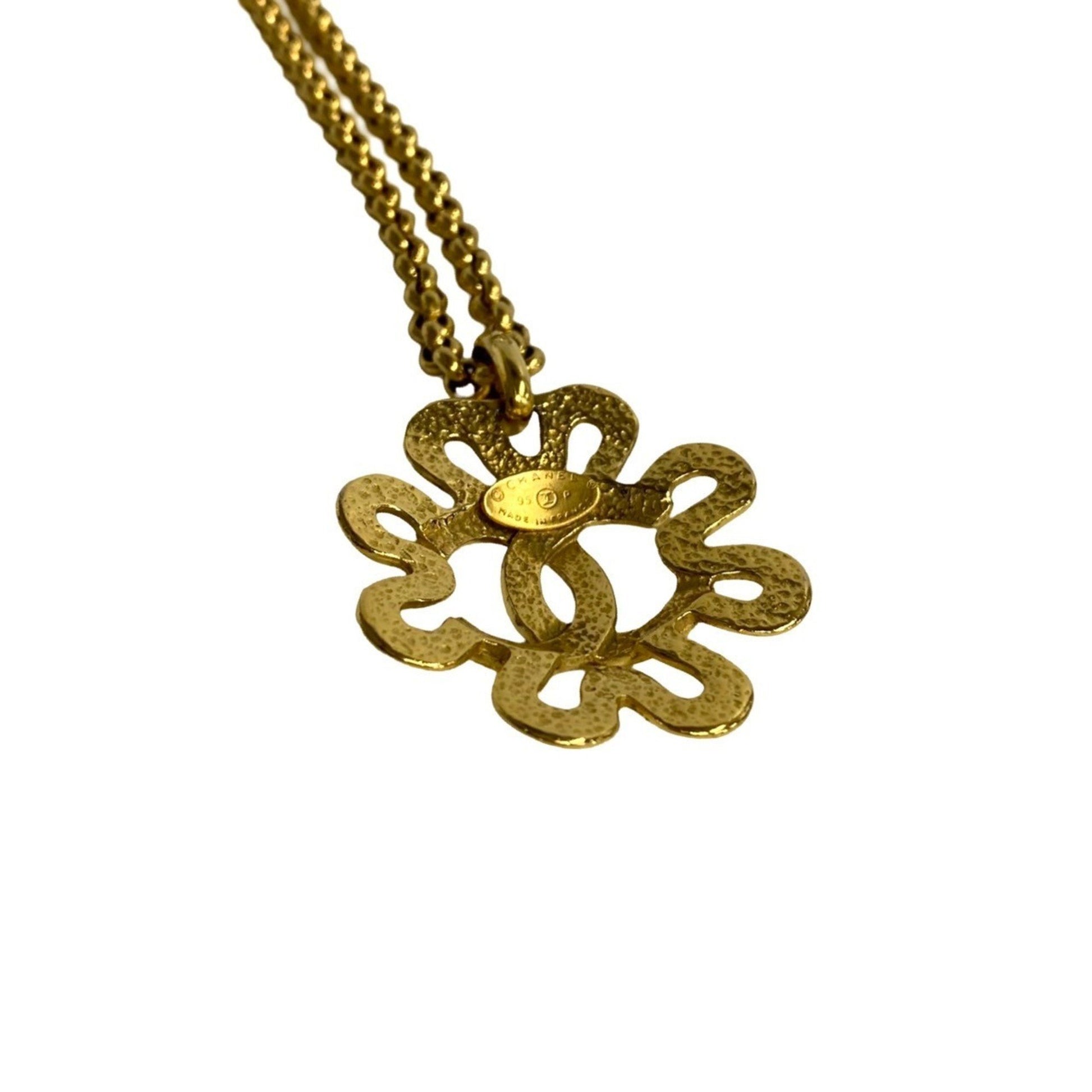 Chanel Coco Mark, Gold, Metal, necklace