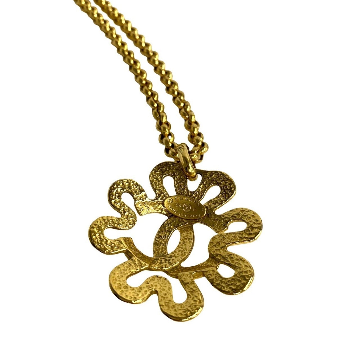 Chanel Coco Mark, Gold, Metal, necklace