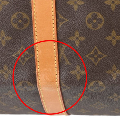 Louis Vuitton Keepall 55, Brown, Canvas, travel
