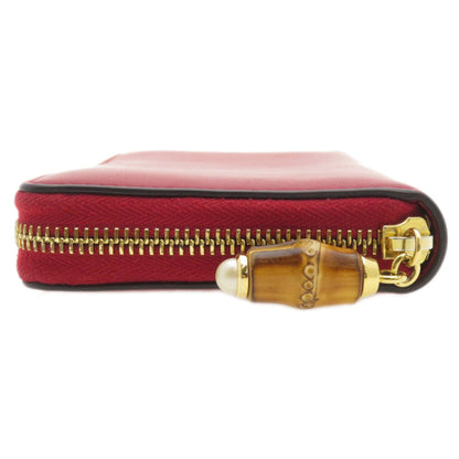 Gucci Bamboo, Red, Leather, wallet