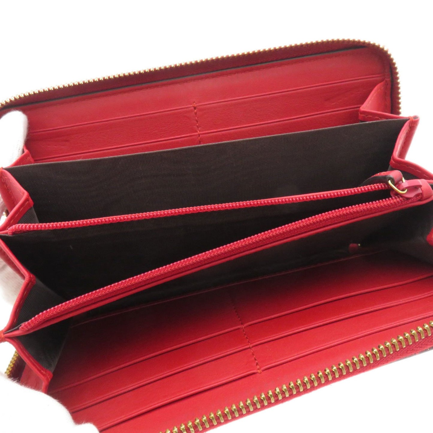 Gucci Bamboo, Red, Leather, wallet