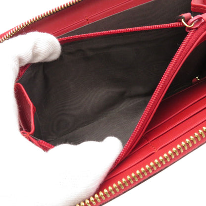 Gucci Bamboo, Red, Leather, wallet