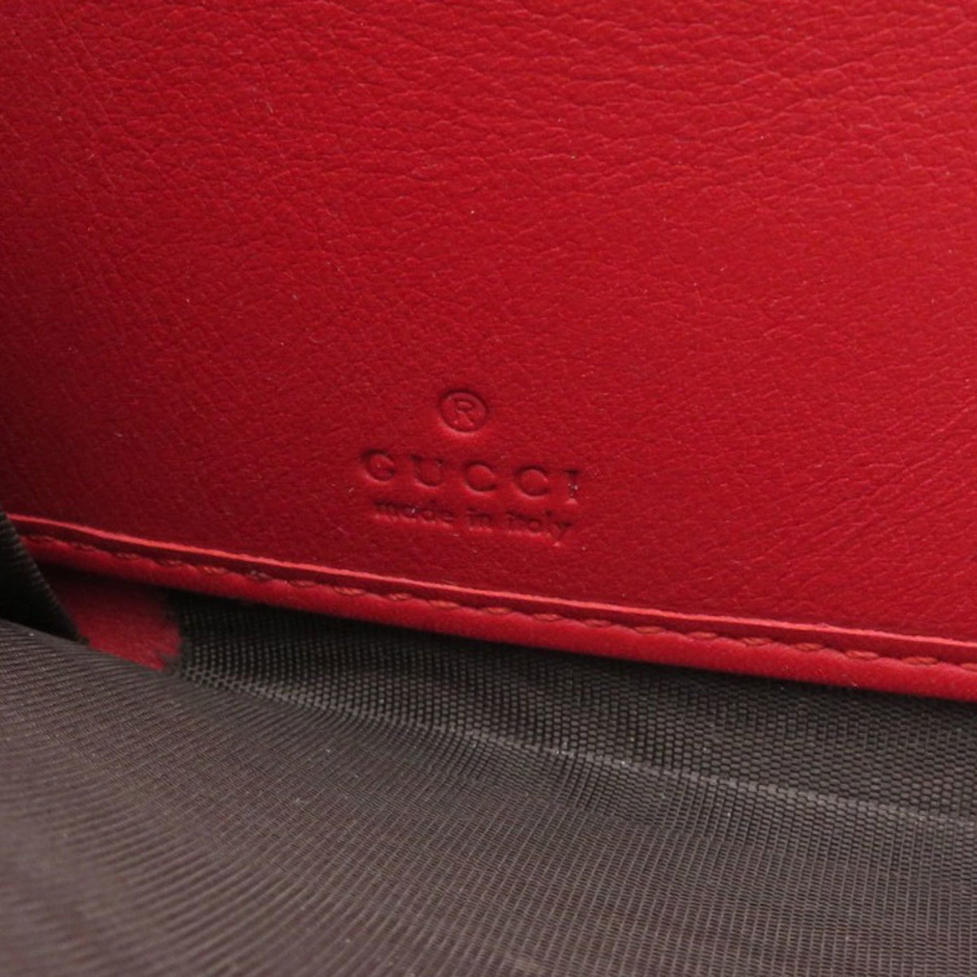 Gucci Bamboo, Red, Leather, wallet
