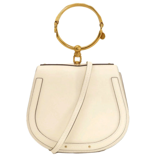 Chloé Bracelet Nile, Beige, Leather, handbag