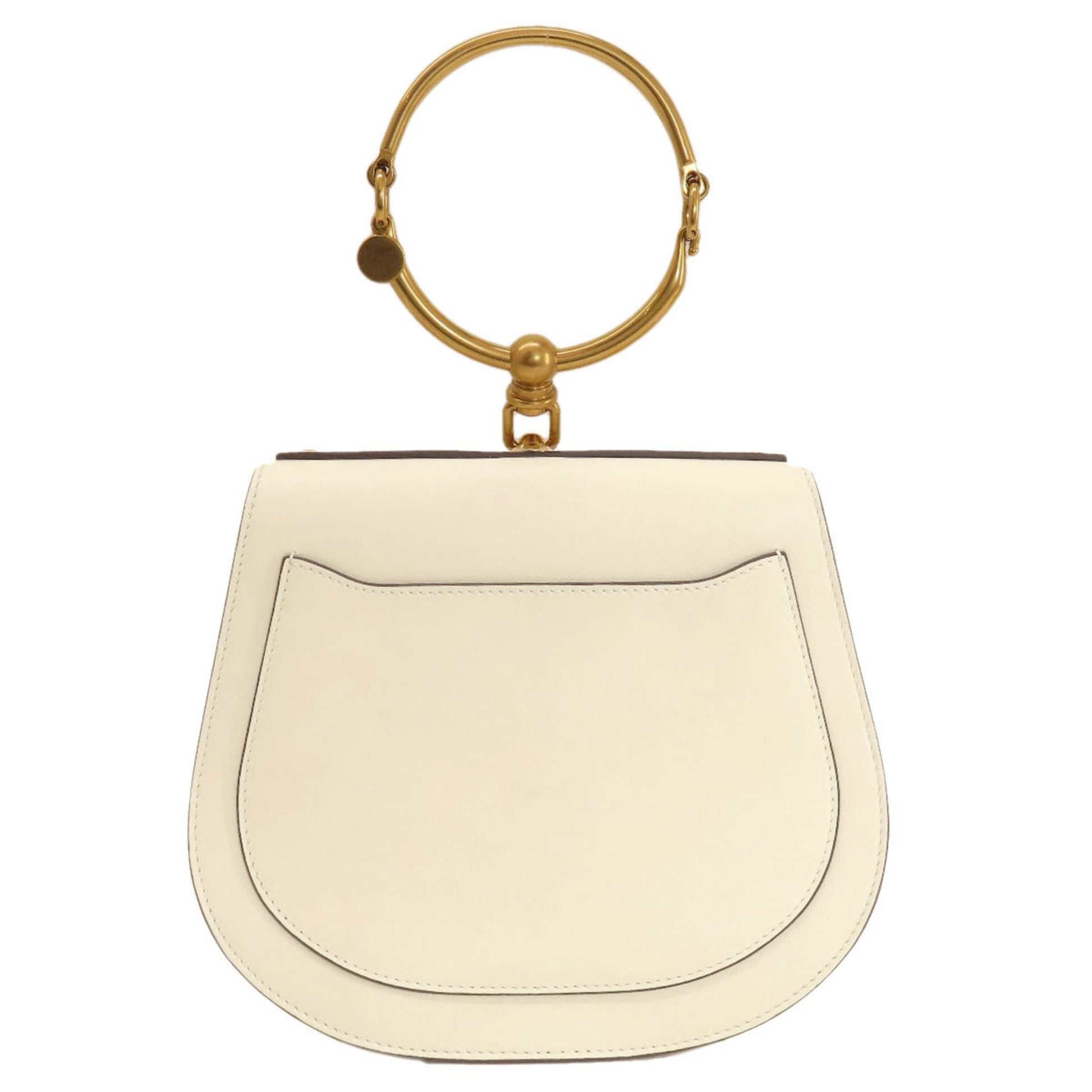 Chloé Bracelet Nile, Beige, Leather, handbag