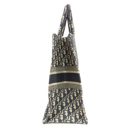 Dior Book Tote, Navy, Canvas, tote