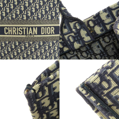 Dior Book Tote, Navy, Canvas, tote