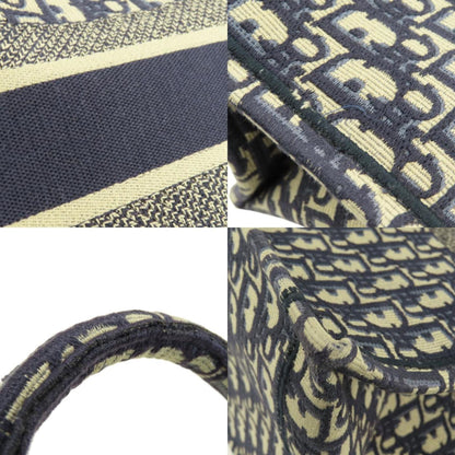 Dior Book Tote, Navy, Canvas, tote