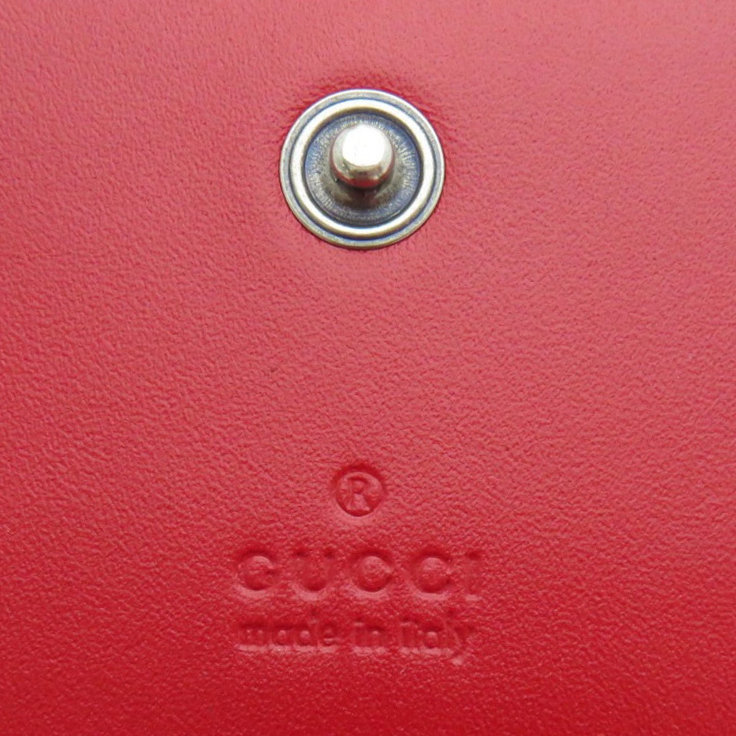 Gucci --, Red, Leather, wallet