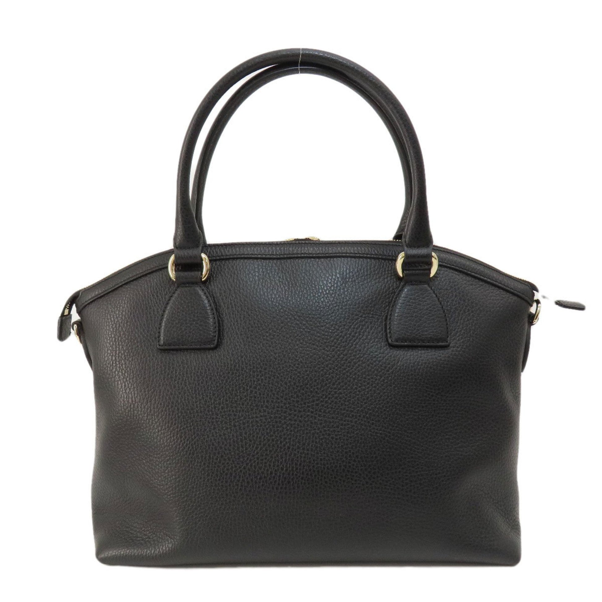 Gucci --, Black, Leather, tote