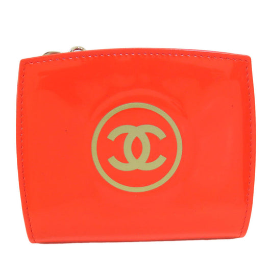 Chanel Coco Mark, Red, Leather, wallet