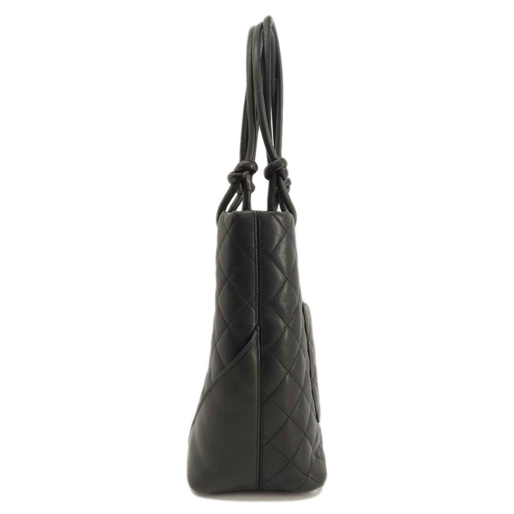 Chanel Cambon line, Black, Calfskin, tote