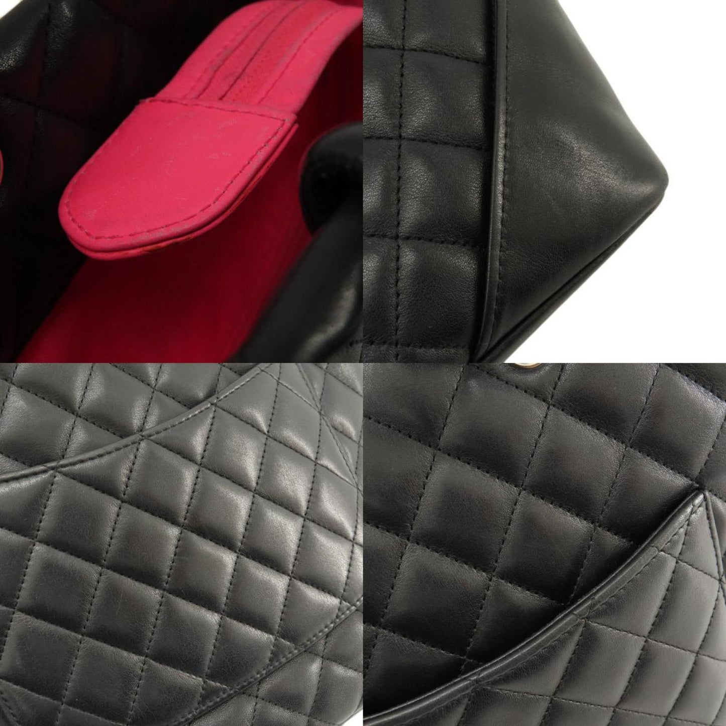 Chanel Cambon line, Black, Calfskin, tote