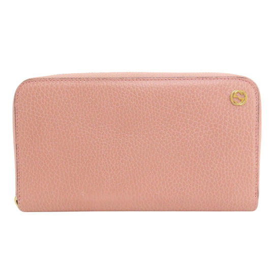 Gucci Interlocking G, Pink, Leather, wallet