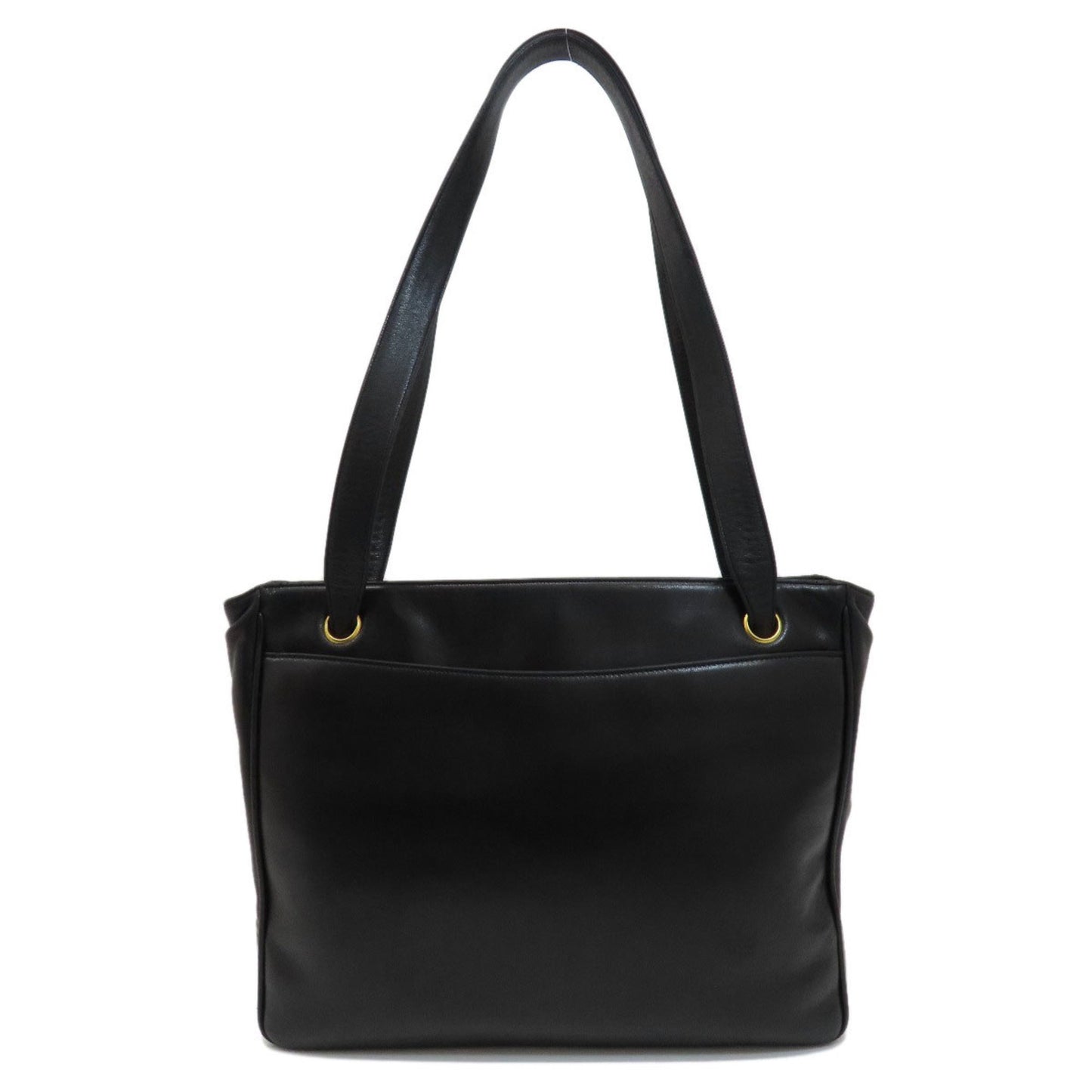 Chanel Coco Mark, Black, Leather, tote