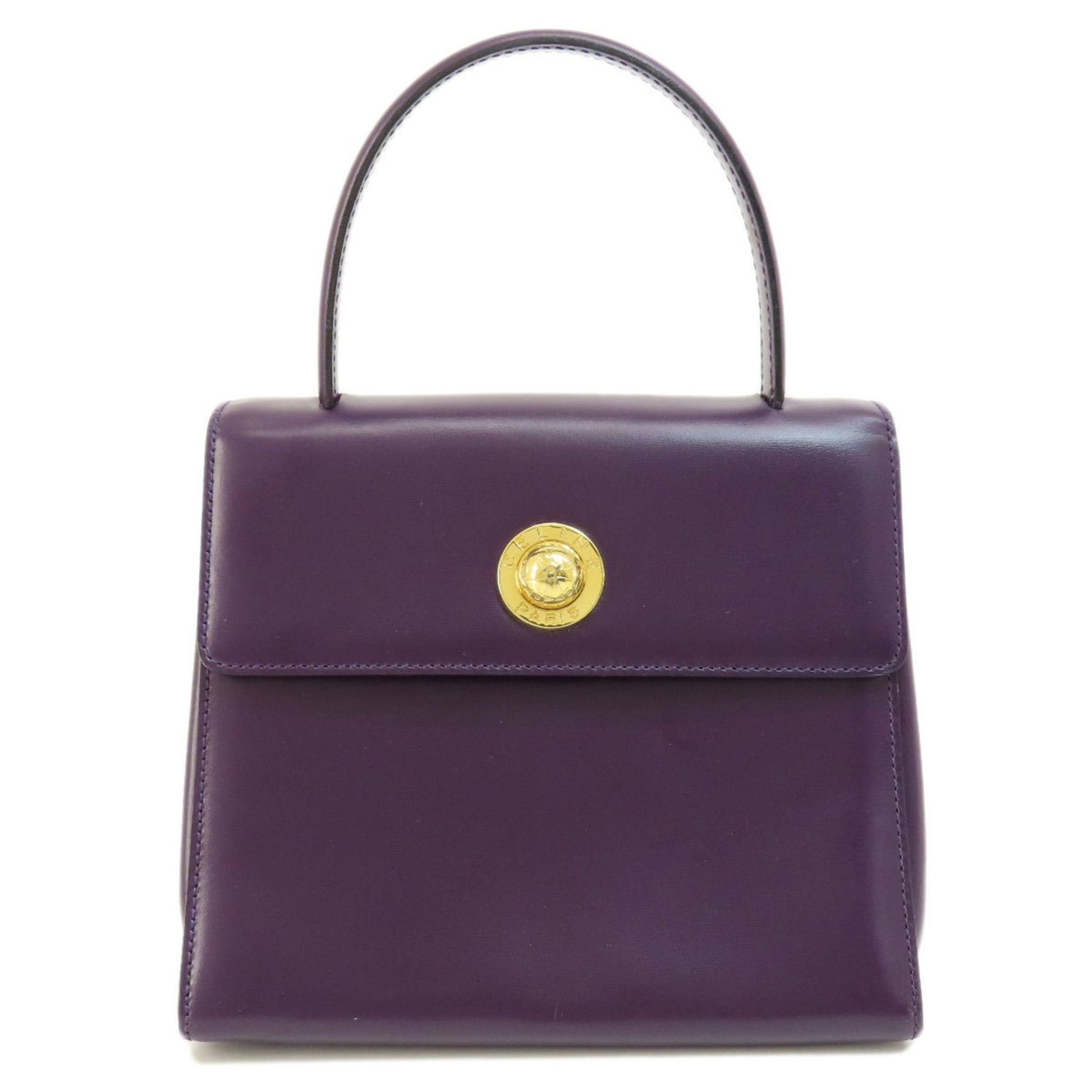 Céline, Purple, Leather, handbag