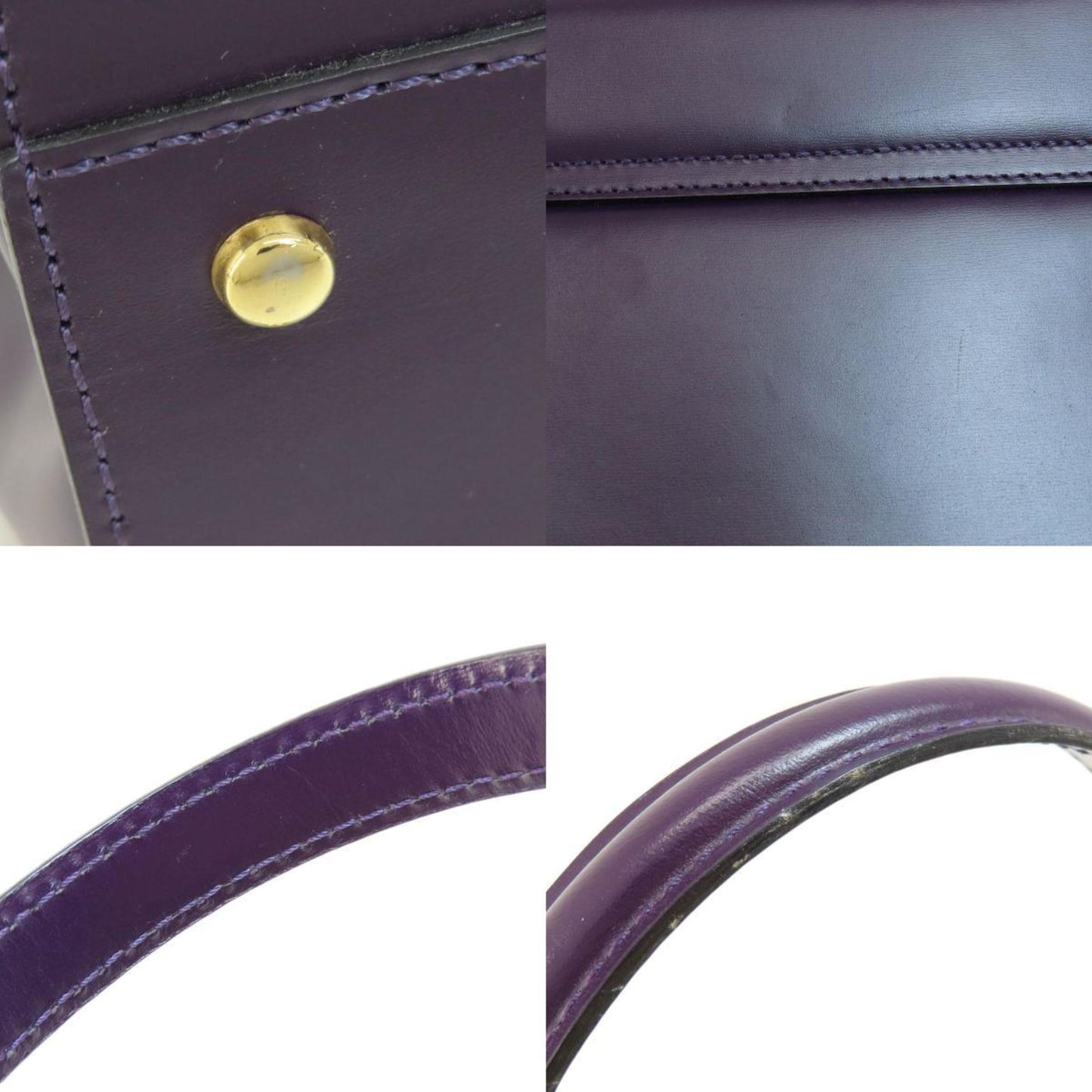 Céline, Purple, Leather, handbag