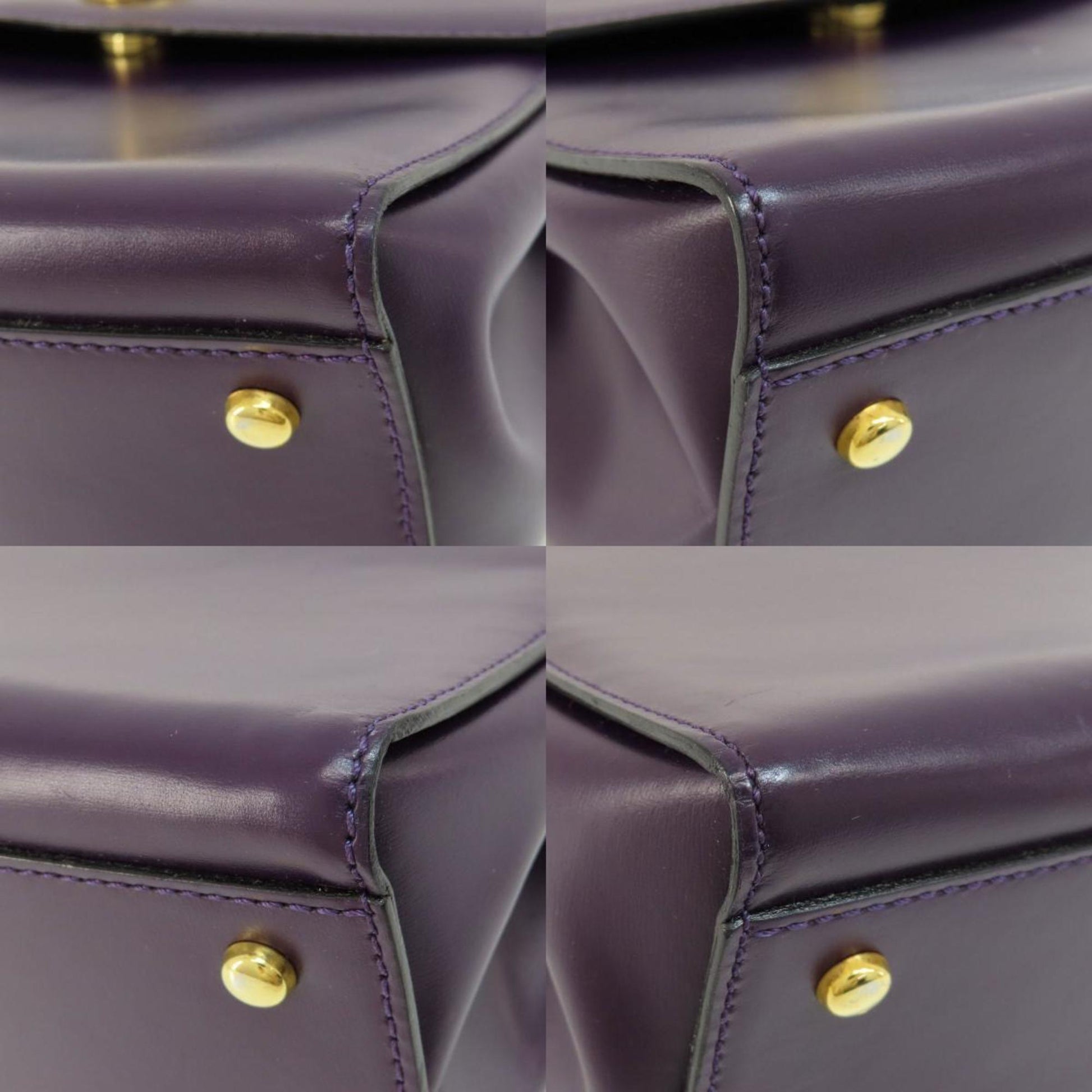 Céline, Purple, Leather, handbag