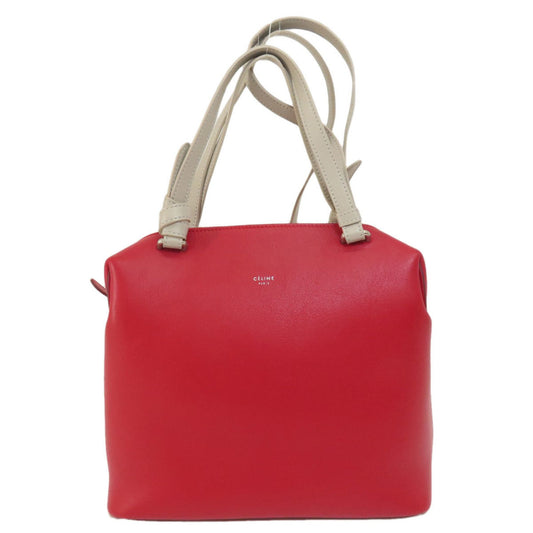 Céline Soft Cube, Red, Leather, handbag